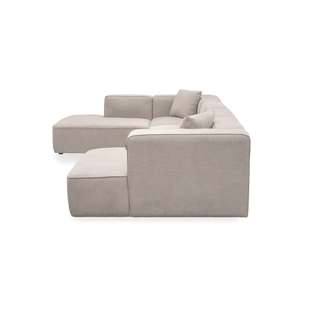 Benne U-modulsofa - Høyrevendt - Beige