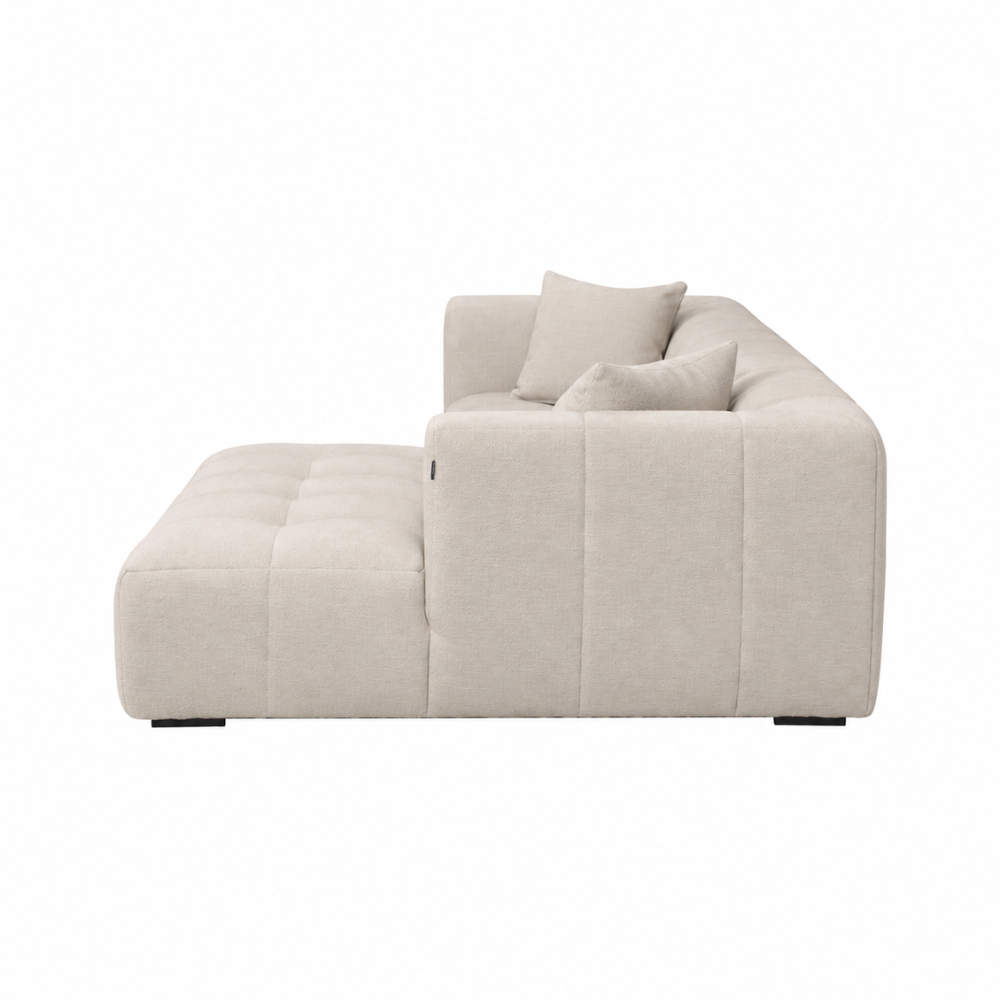Bora Sofa - Høyrevendt - 300 cm XL - Beige Boucle Heroy