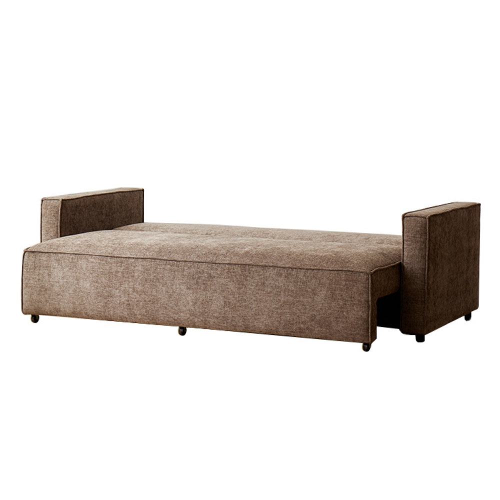 Milano Sovesofa I Brun stoff - 232 cm
