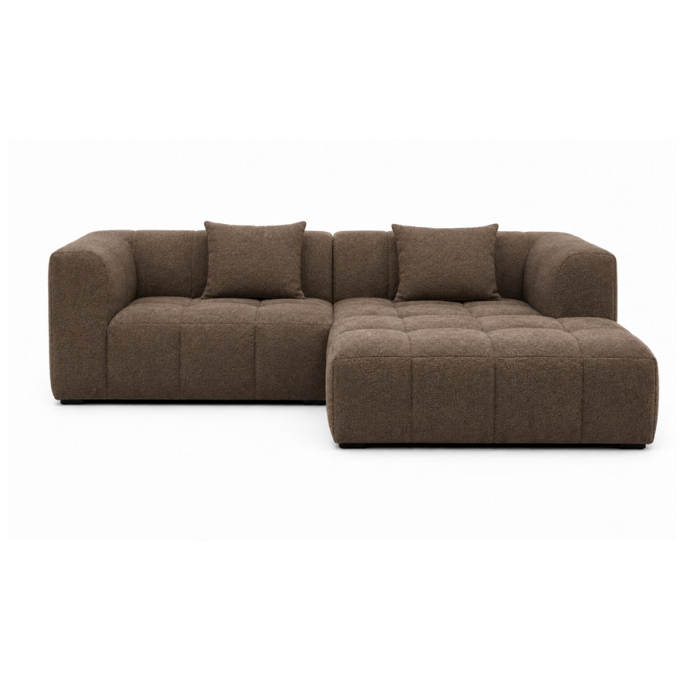 Bora Sofa - Brun - Høyrevendt - 240 cm