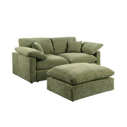Alva Cloudsofa 2-pers. m. Puff - Grønn