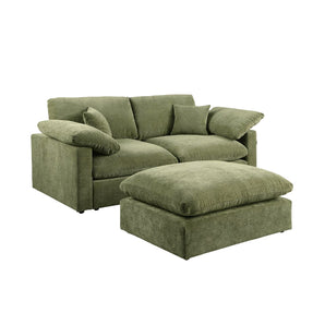 Alva Cloudsofa 2-pers. inkl. puff - Grønn