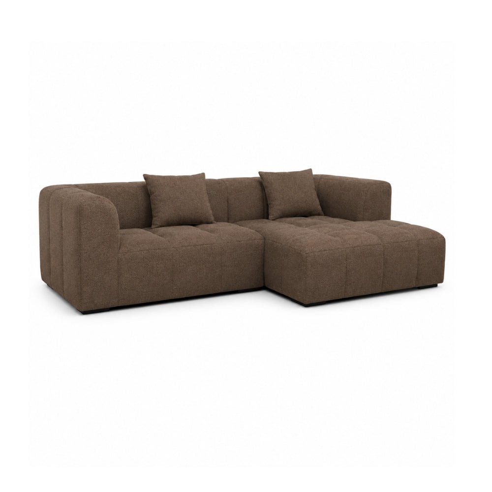 Bora Sofa - Brun - Høyrevendt - 240 cm