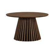 Måne Lamel Sofabord - Ø78 cm - Smoked Eik