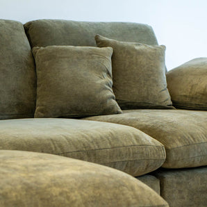 Alva Cloudsofa 2-pers. inkl. puff - Grønn