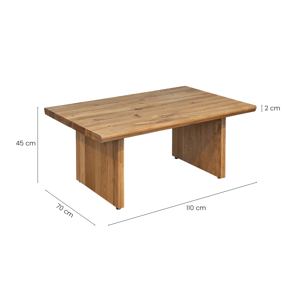 Arko Sofabord - 110 cm - Natur Eik