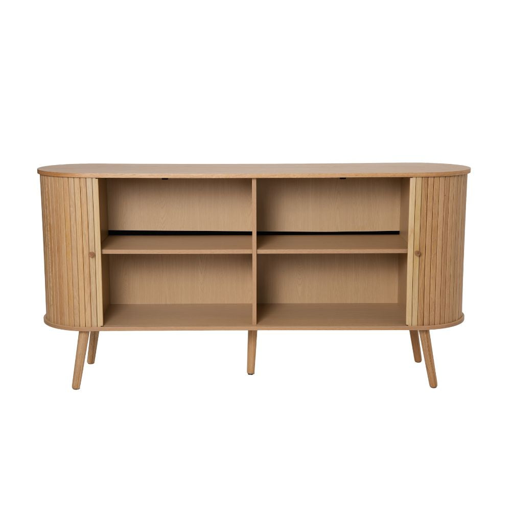 Asta Jalousieskap - Natur Eik - 160 cm