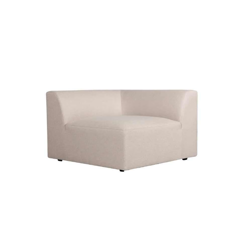 Balder hjørnemodul m. armlener - Beige Lumos