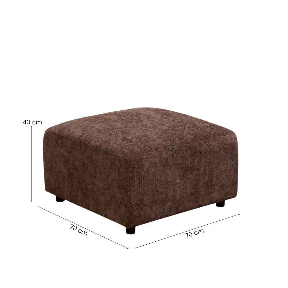 Balder Puff Modul - Brun Lumos