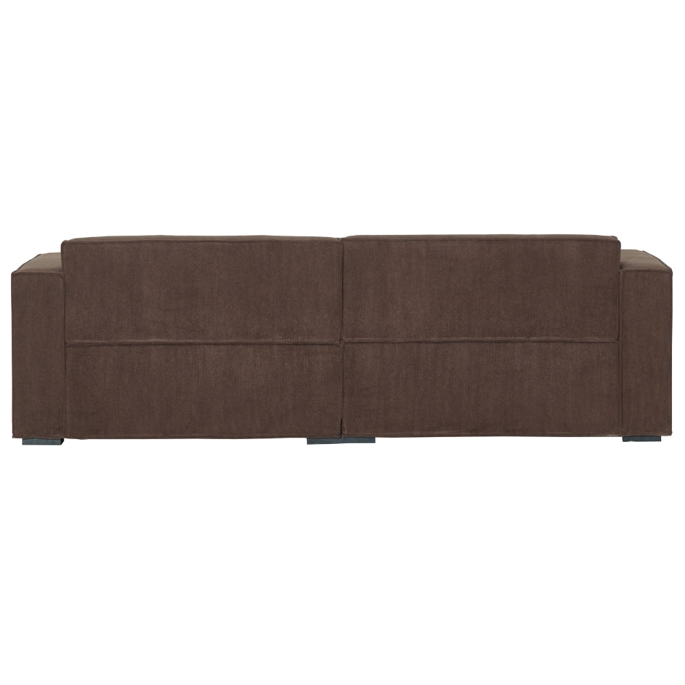 Balu Sofa - Brun fløyel inkl. puff - 240 cm