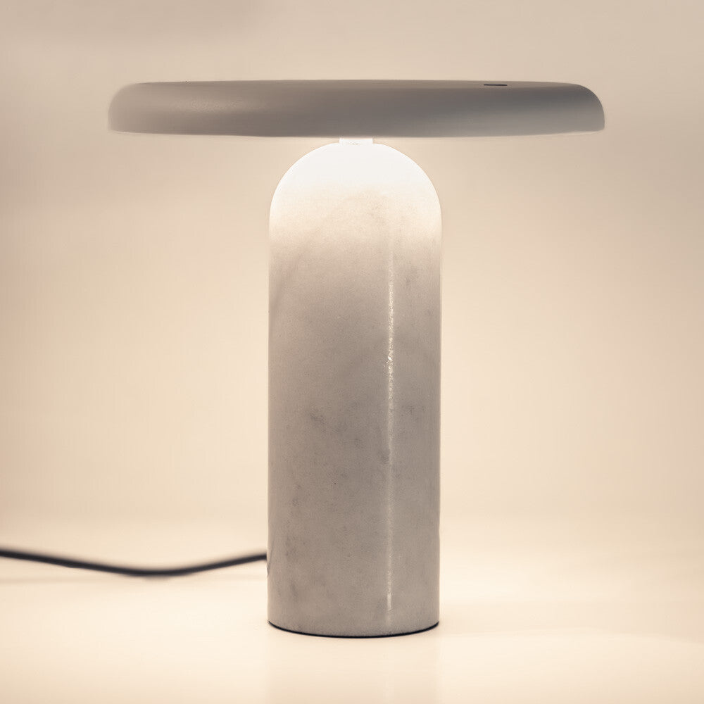 Bello Bordlampe - Hvid Marmor