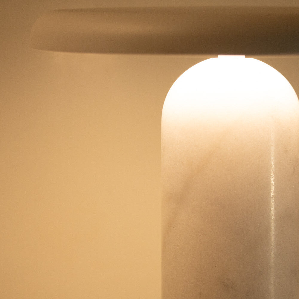 Bello Bordlampe - Hvid Marmor