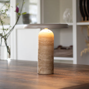 Bello Bordlampe - Beige Stein