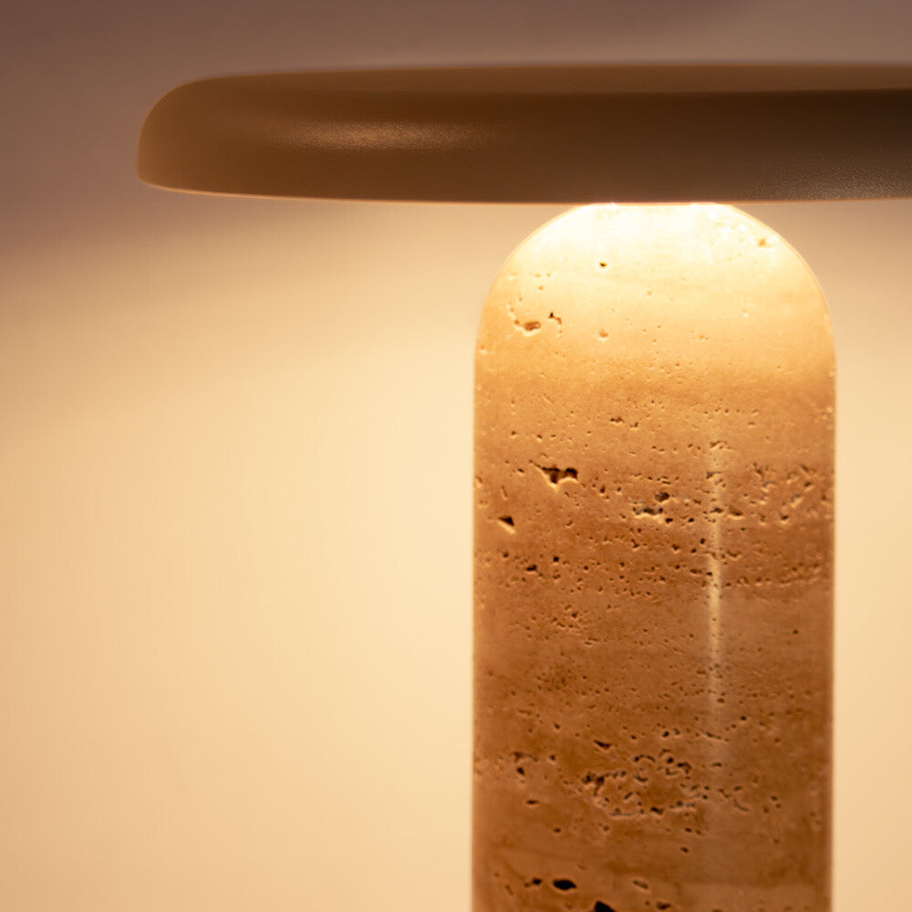 Bello Bordlampe - Beige Stein