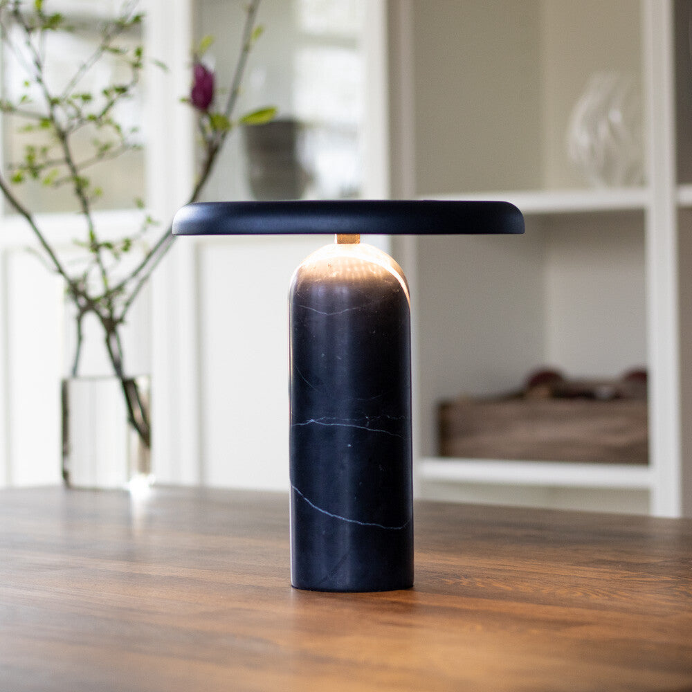 Bello Bordlampe - Sort Marmor