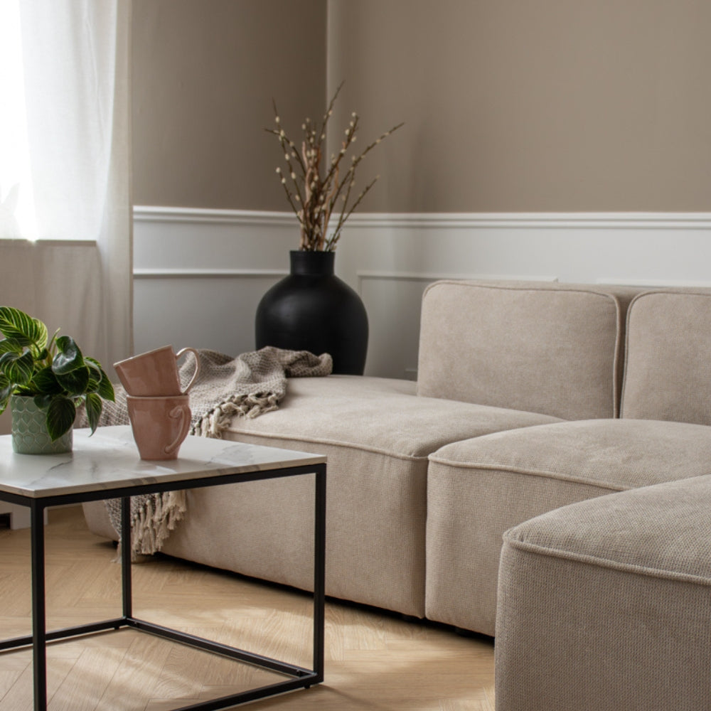 Benne Venstre open-end modul - Beige