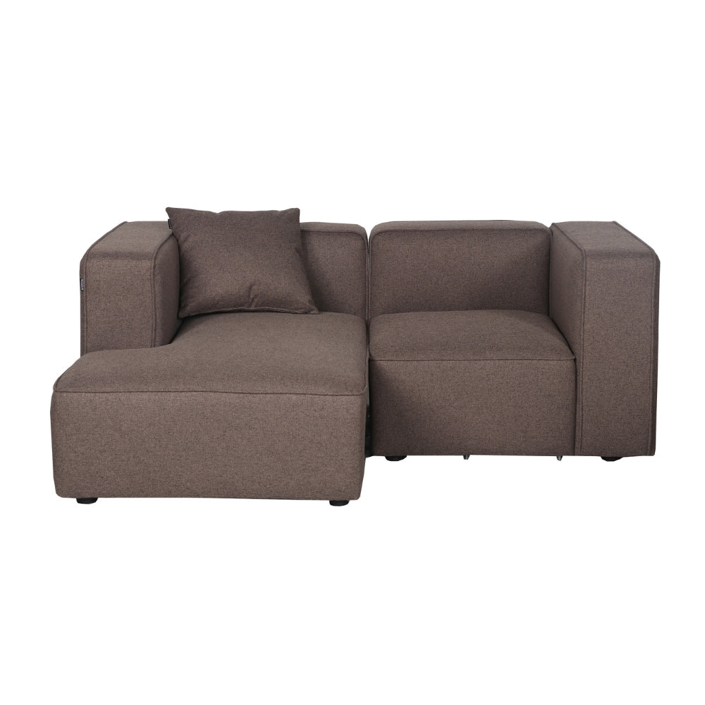 Benne 2-seters Modulsofa m. Sjeselong - Venstrevendt - Mokka