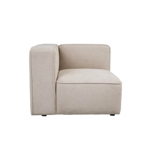 Benne Venstre hjørnemodul - Beige