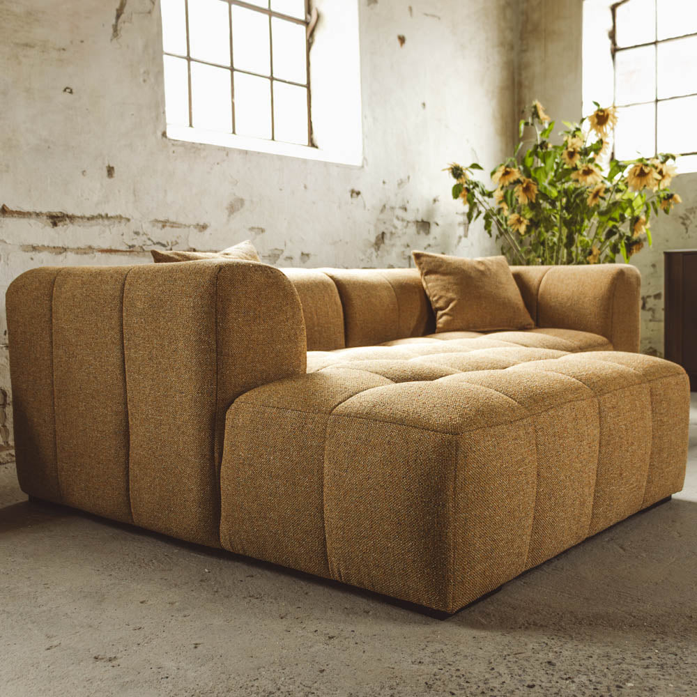 Bora Sofa - Venstrevendt - 240 cm - Gul