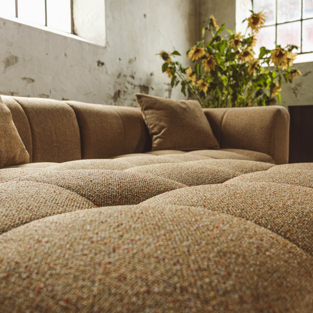 Bora Sofa - Venstrevendt - 240 cm - Gul