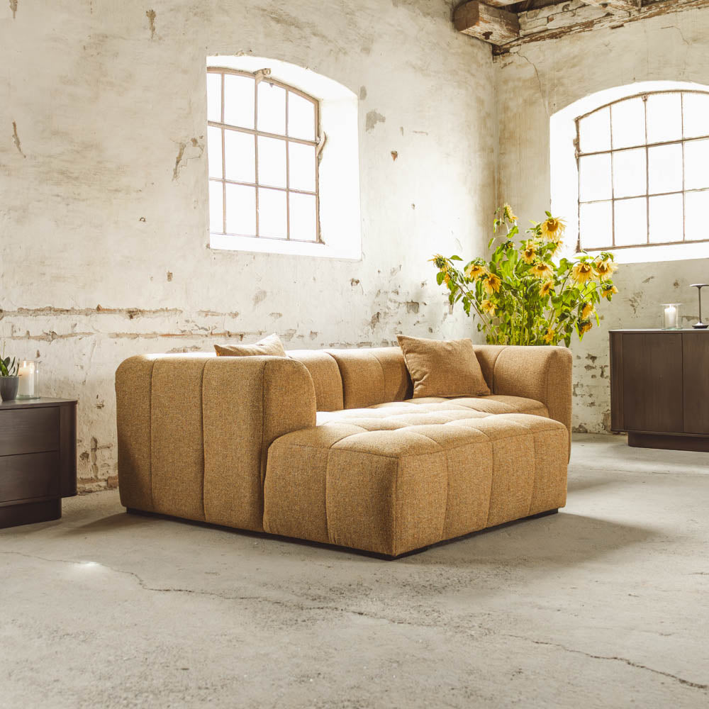 Bora Sofa - Venstrevendt - 240 cm - Gul