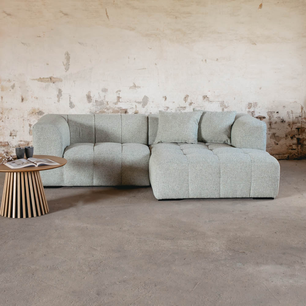 Bora Sofa - Høyrevendt - 240 cm - Olivengrøn