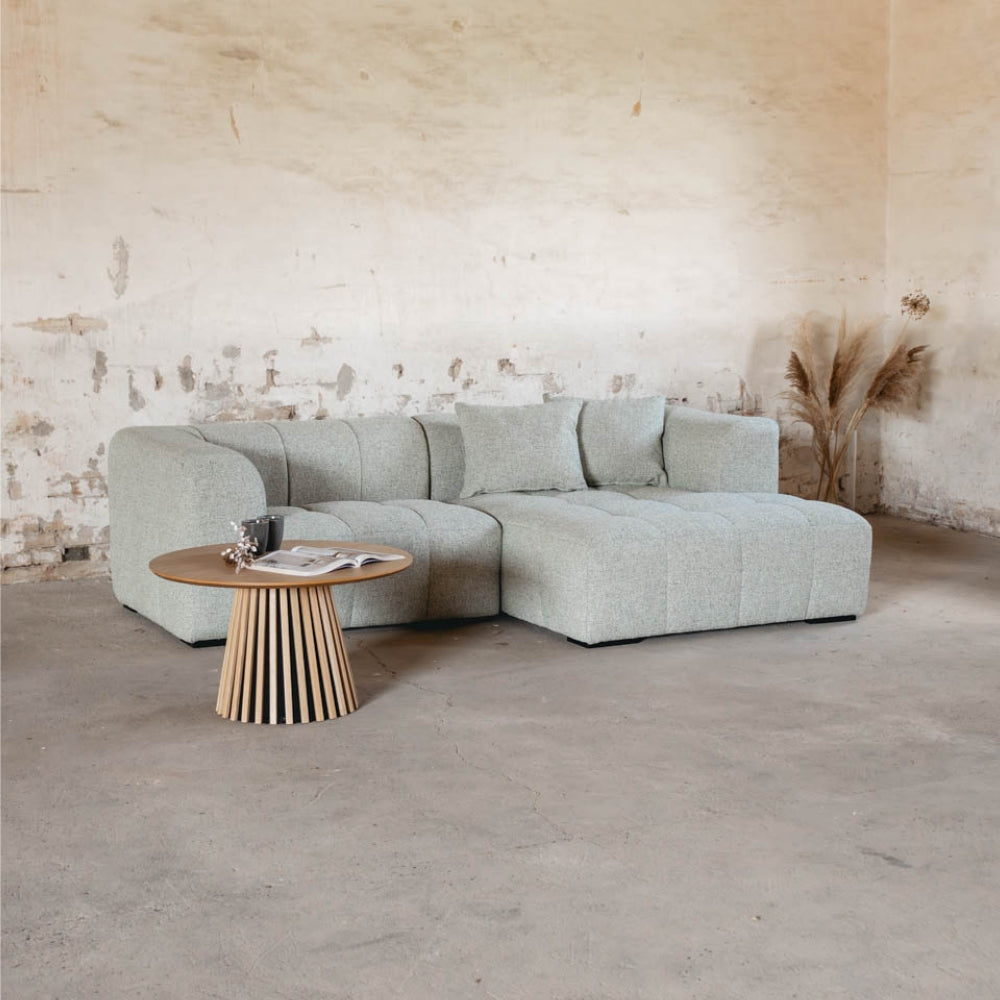 Bora Sofa - Høyrevendt - 240 cm - Olivengrøn