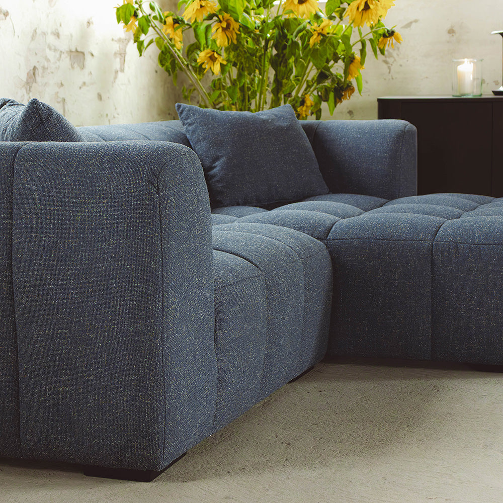 Bora Sofa - Høyrevendt - 240 cm - Blå