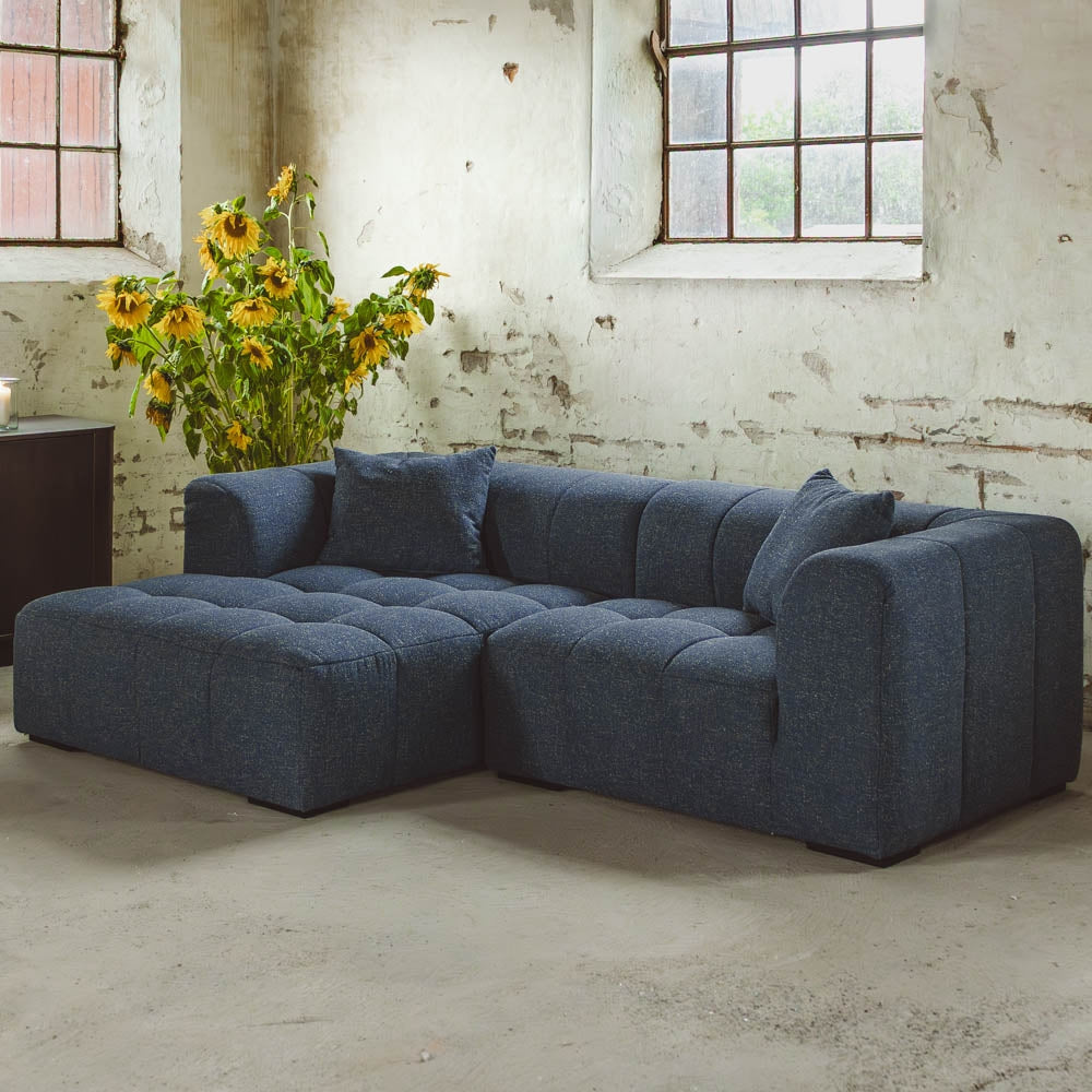 Bora Sofa - Venstrevendt - 240 cm - Blå