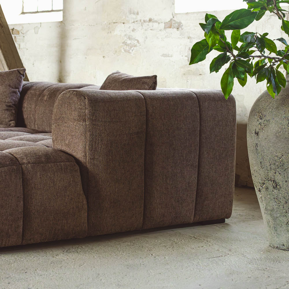 Bora Sofa - Brun - Høyrevendt - 240 cm