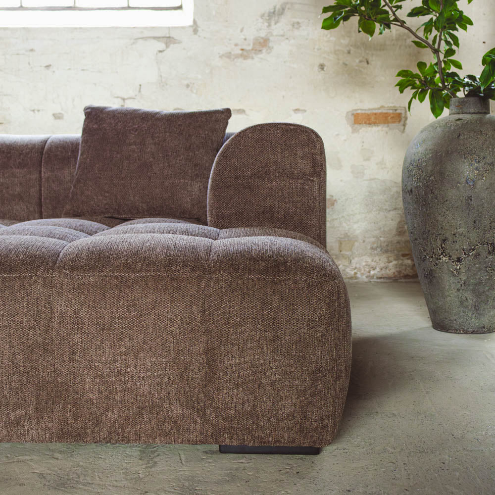 Bora Sofa - Brun - Høyrevendt - 240 cm