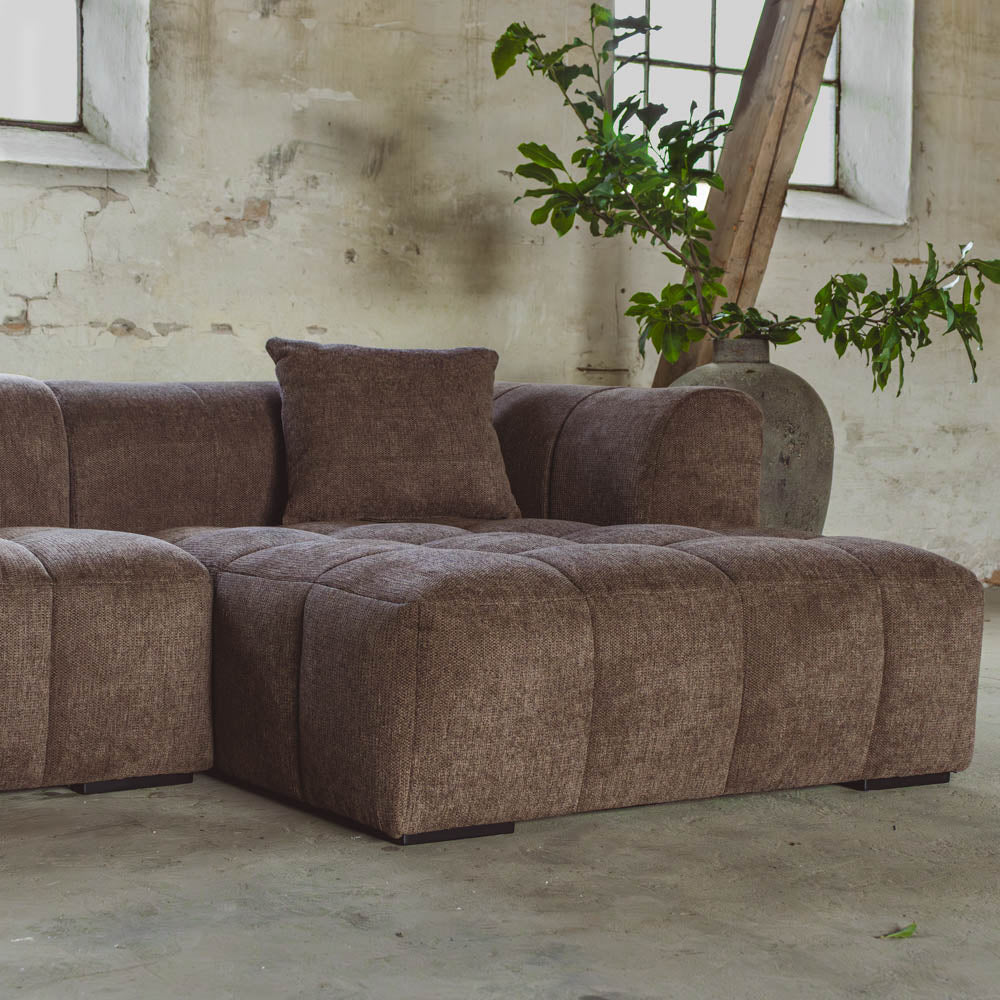 Bora Sofa - Brun - Høyrevendt - 240 cm