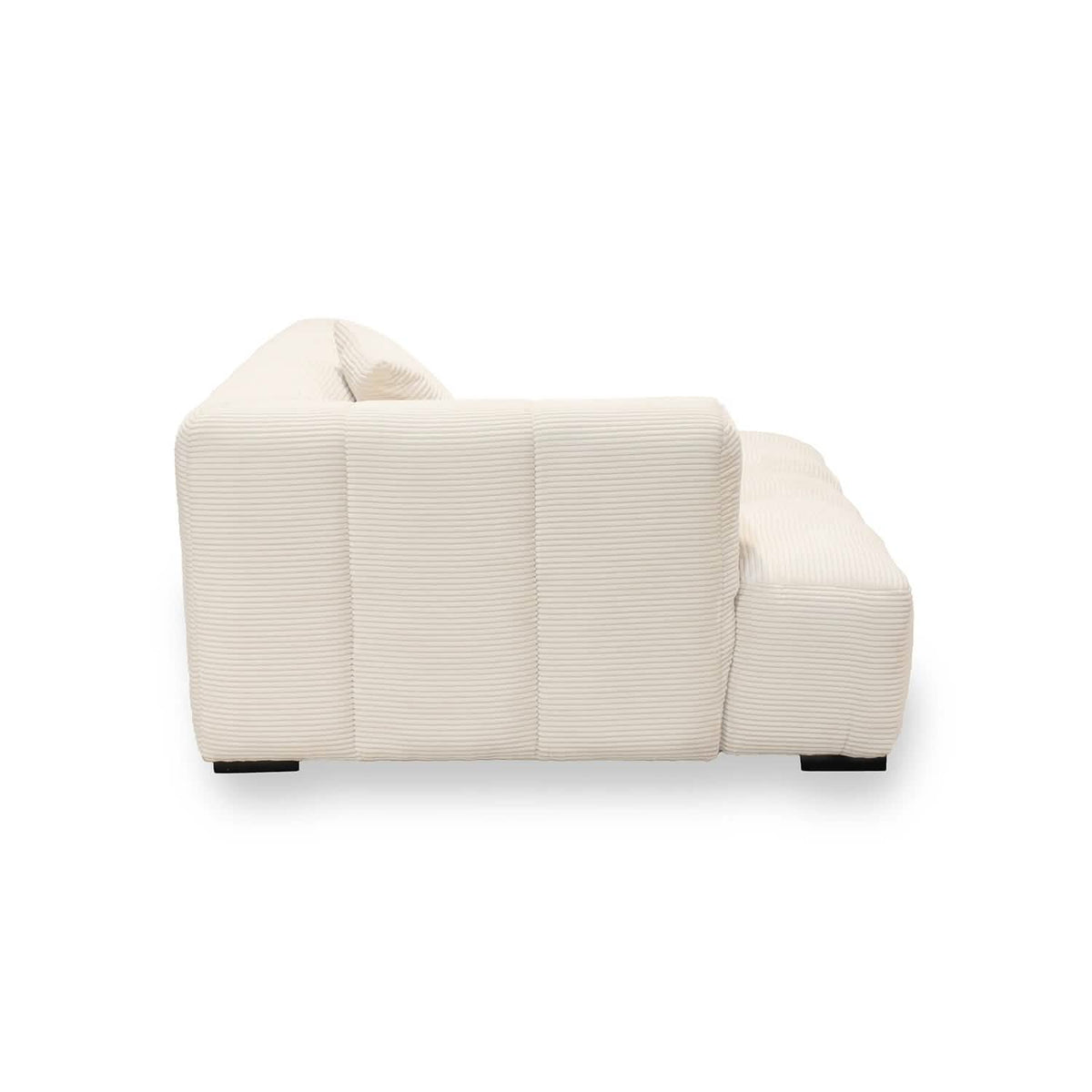 Bora Sofa - Lys Bredstripet Kordfløyel - Venstrevendt - 300 cm