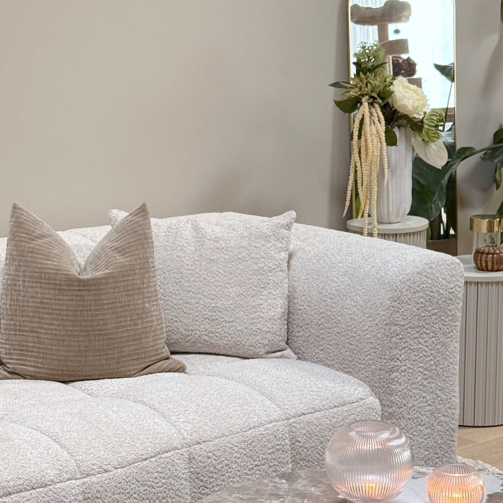Bora Sofa - Venstrevendt - 300 cm - Beige Boucle