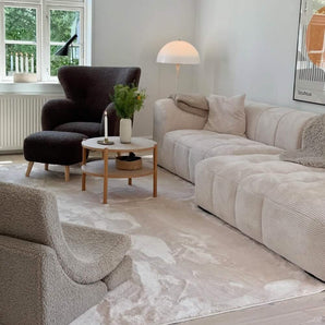 Bora Sofa i Lys Bredriflet Fløyel - Venstrevendt - 300 cm