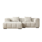 Bora Sofa - Venstrevendt - 240 cm - Beige Bouclé