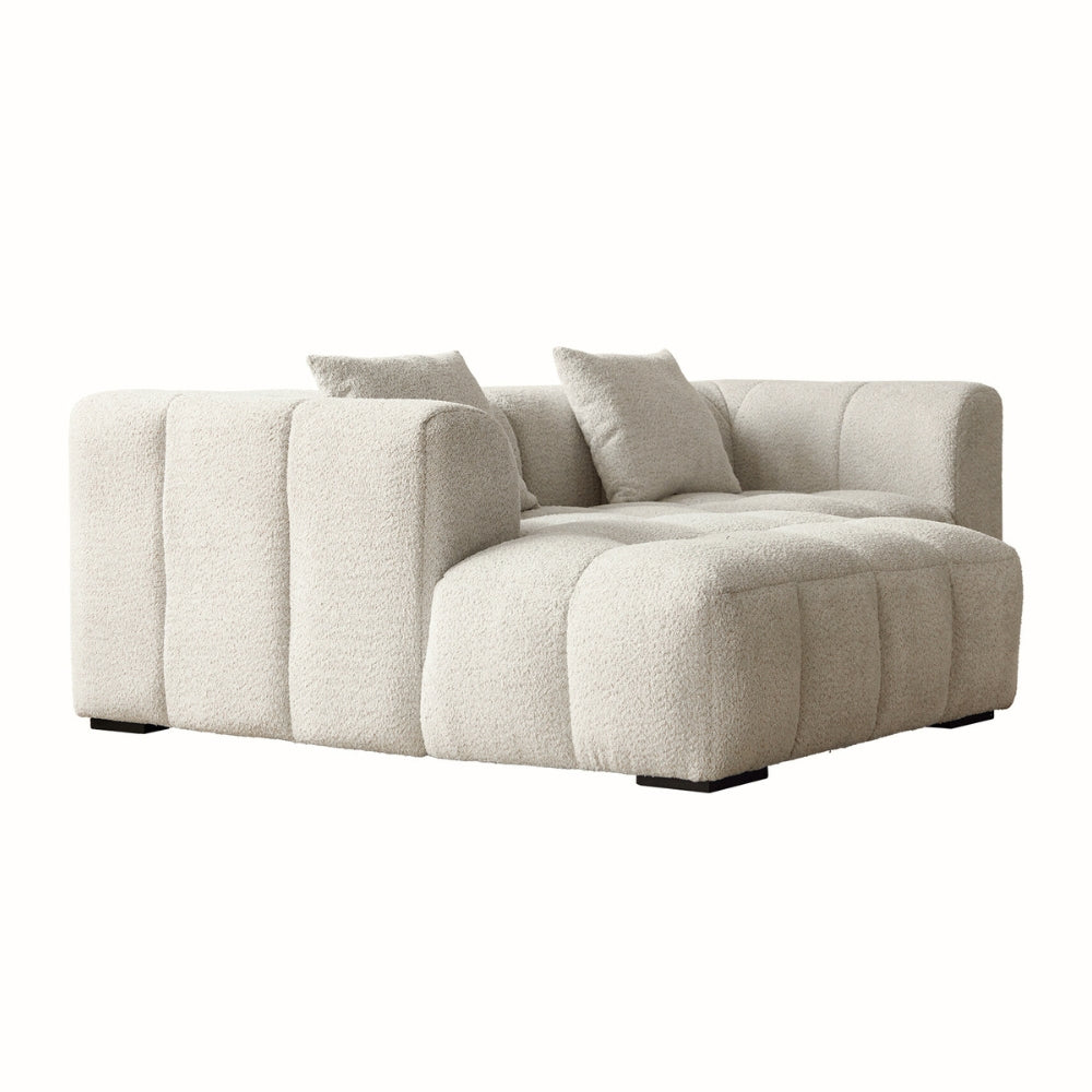Bora Sofa - Venstrevendt - 240 cm - Beige Bouclé