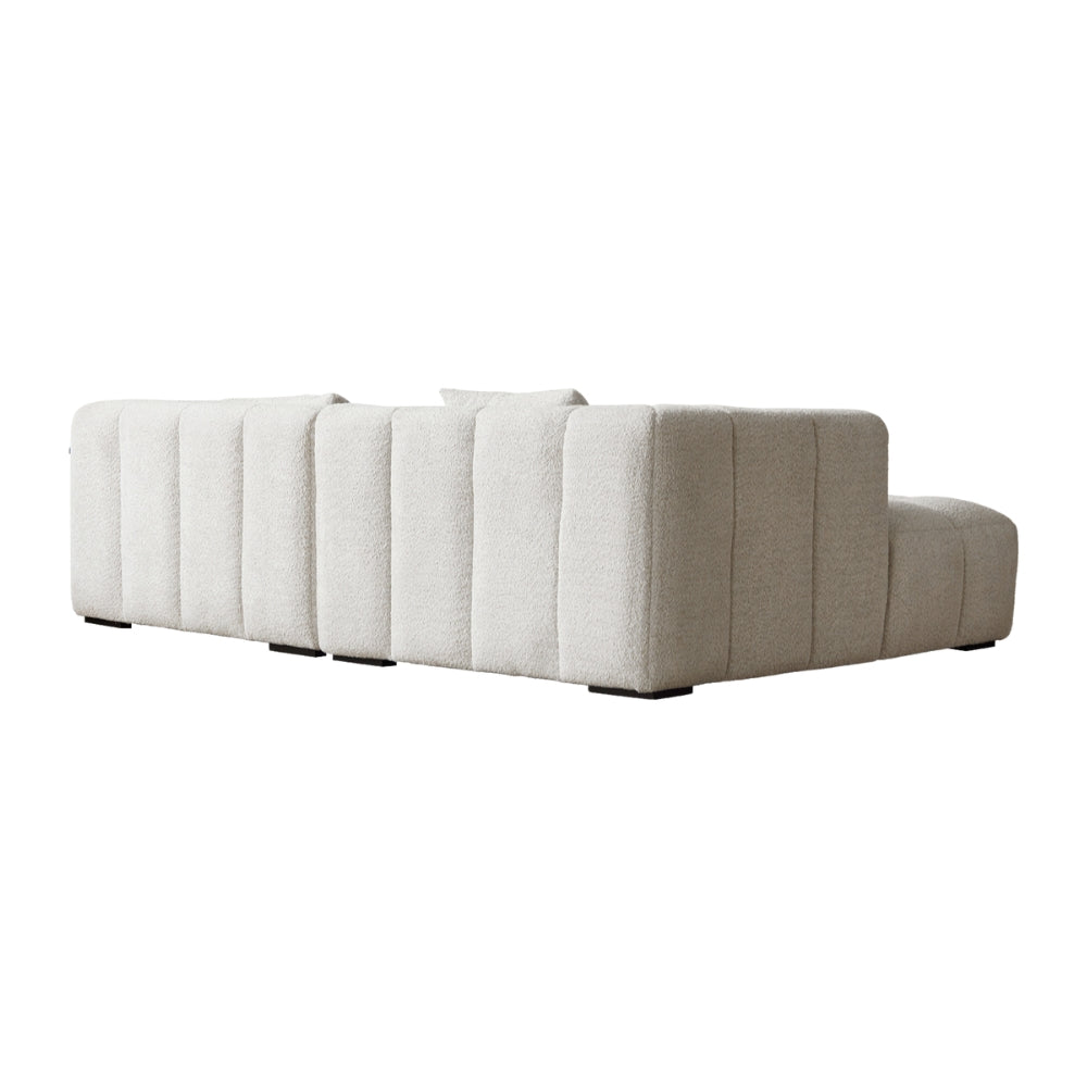 Bora Sofa - Venstrevendt - 240 cm - Beige Bouclé