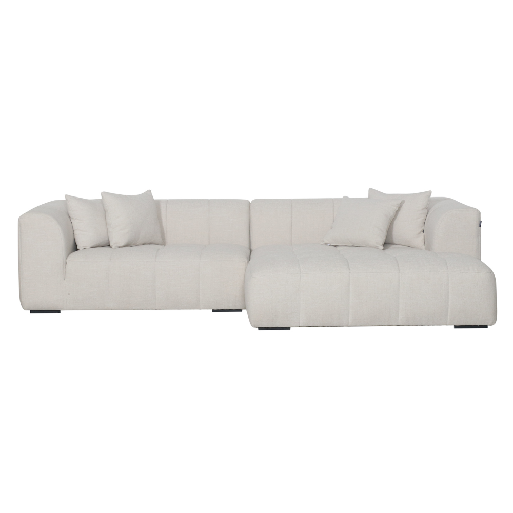Bora Sofa - Høyrevendt - 300 cm XL - Beige Boucle