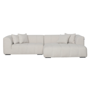 Bora Sofa - Høyrevendt - 300 cm XL - Beige Boucle