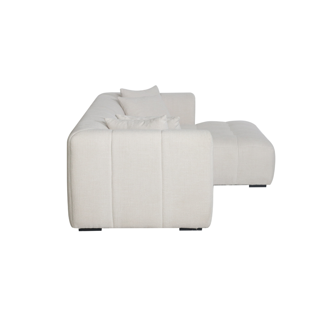 Bora Sofa - Høyrevendt - 300 cm XL - Beige Boucle