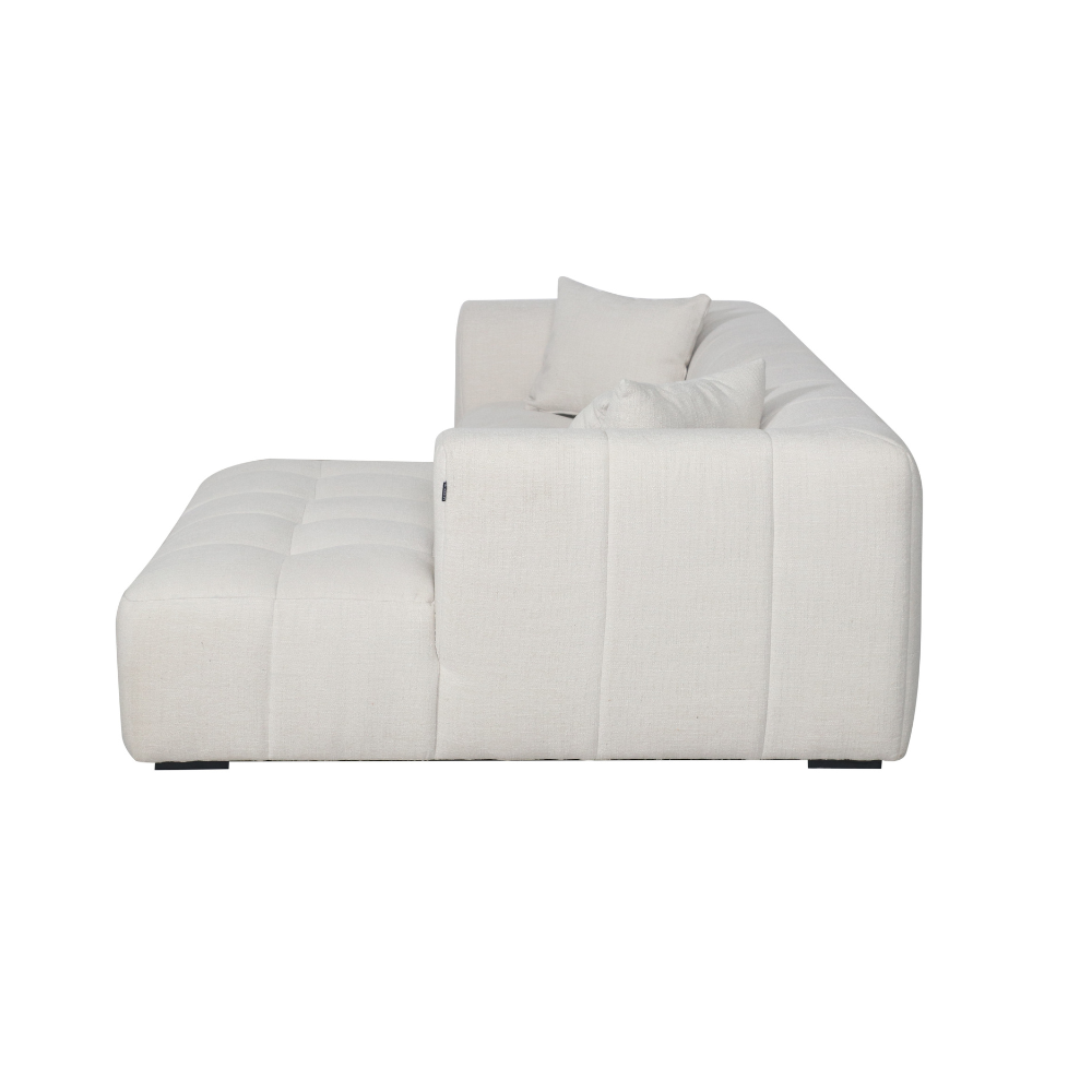 Bora Sofa - Høyrevendt - 300 cm XL - Beige Boucle