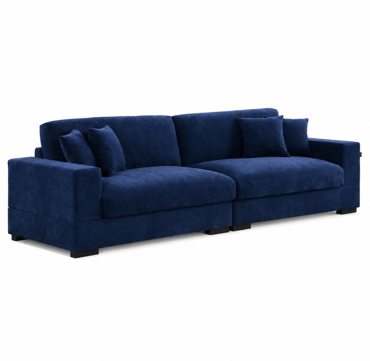 Callie 2,5-Pers. Sofa m. Puff - 260 cm - Mørkeblå