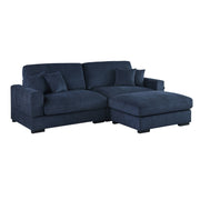 Callie 2,5-Pers. Sofa m. Puff - 260 cm - Mørkeblå