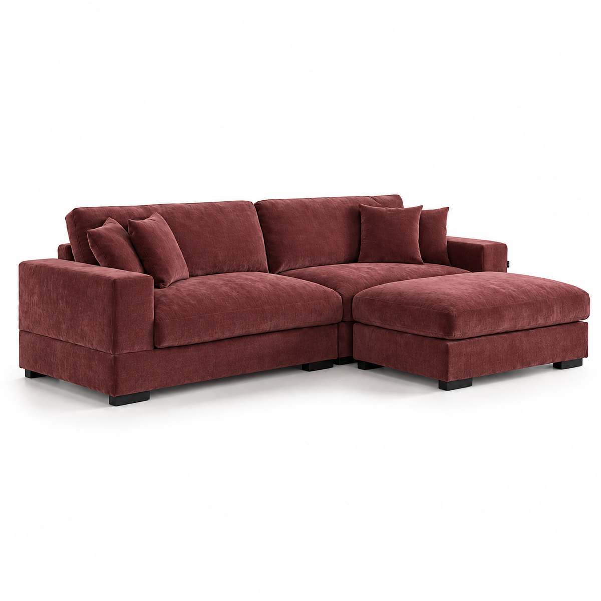 Callie 3-pers sofa - 300 cm - Bordeaux