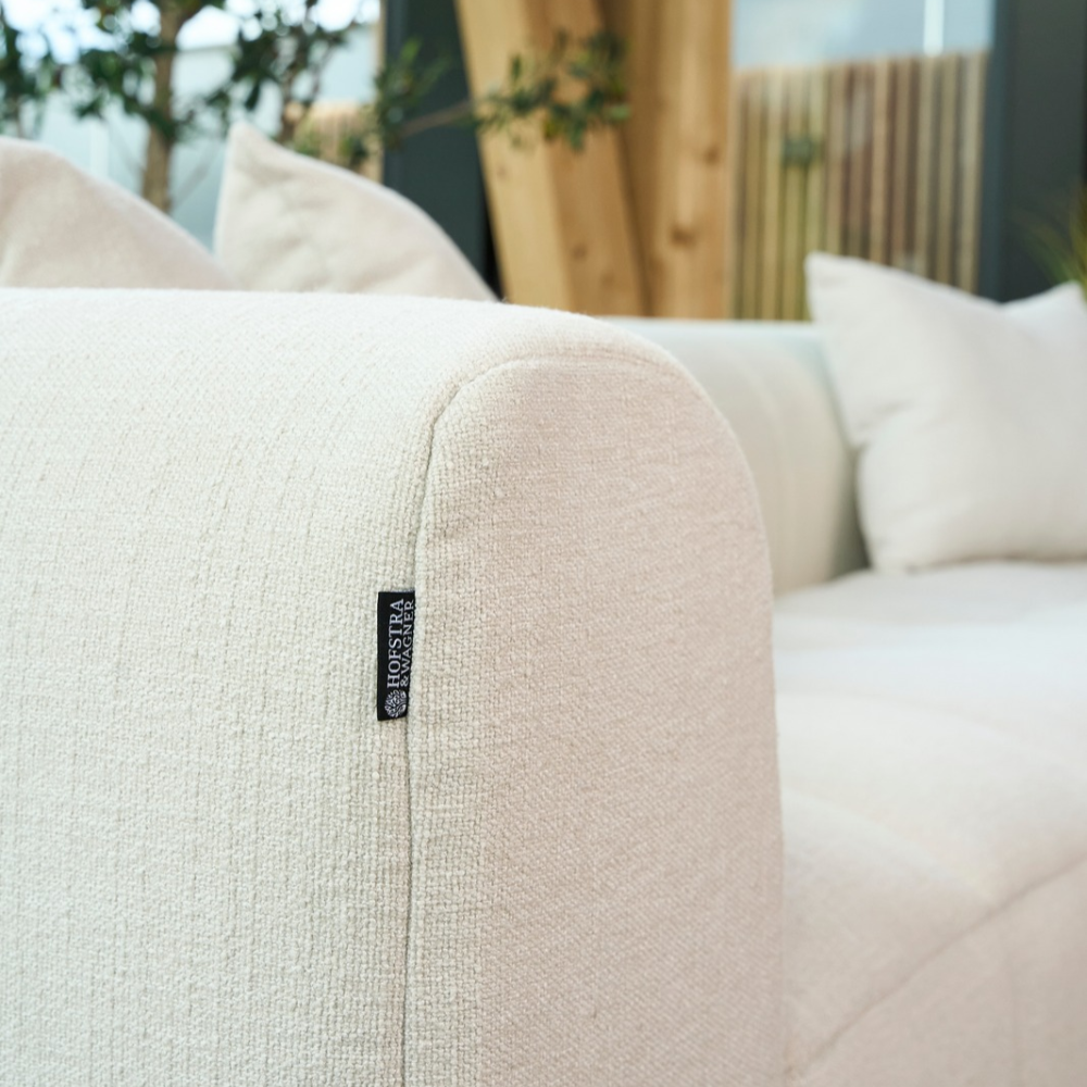 Bora Sofa i Beige Boucle Heroy - Høyrevendt - 240 cm