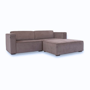 Balu Sofa - Grå/brun Fløyel