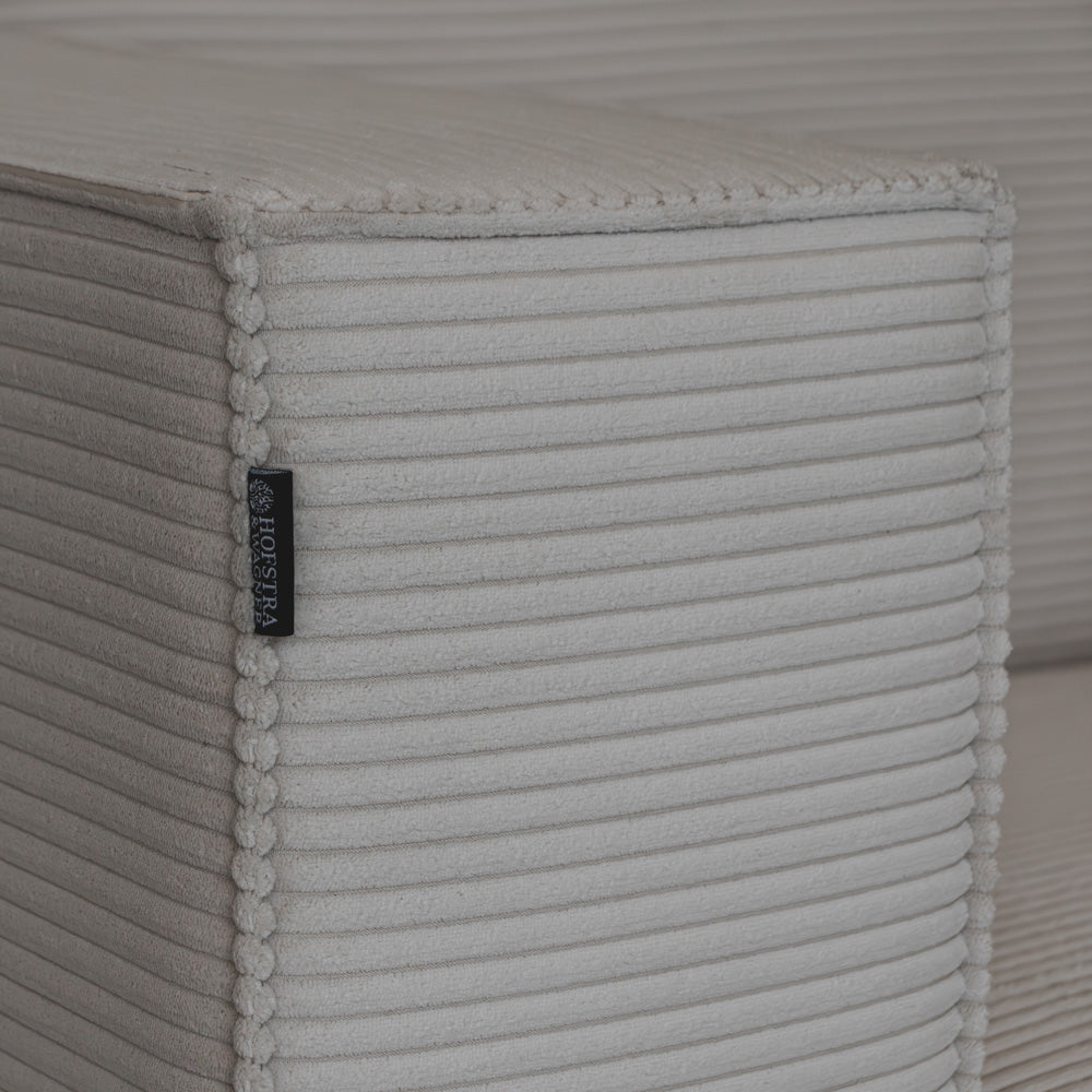 Ollie Sofa - 230 cm - Lys Bredstripet Kordfløyel