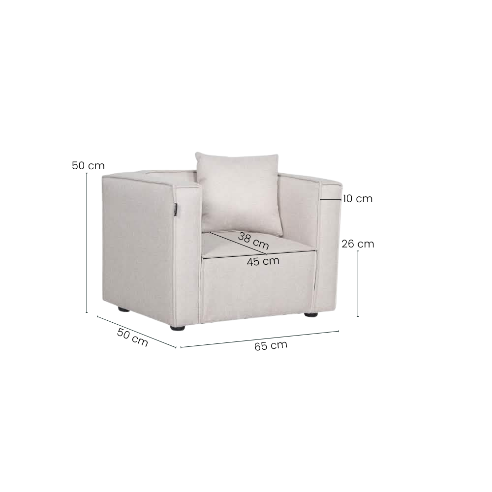Elias Barnestol - 65 cm - Beige