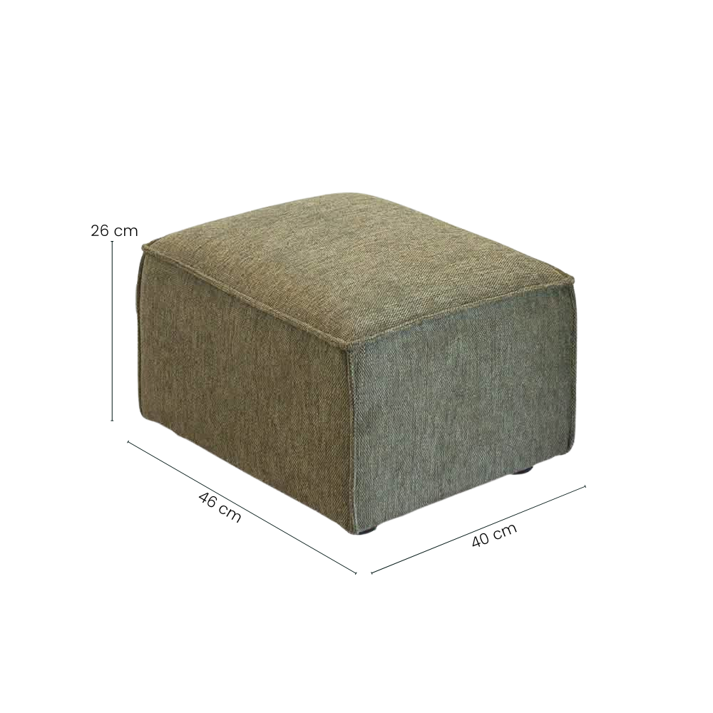 Elias Puf 40 x 46 cm - Grønn